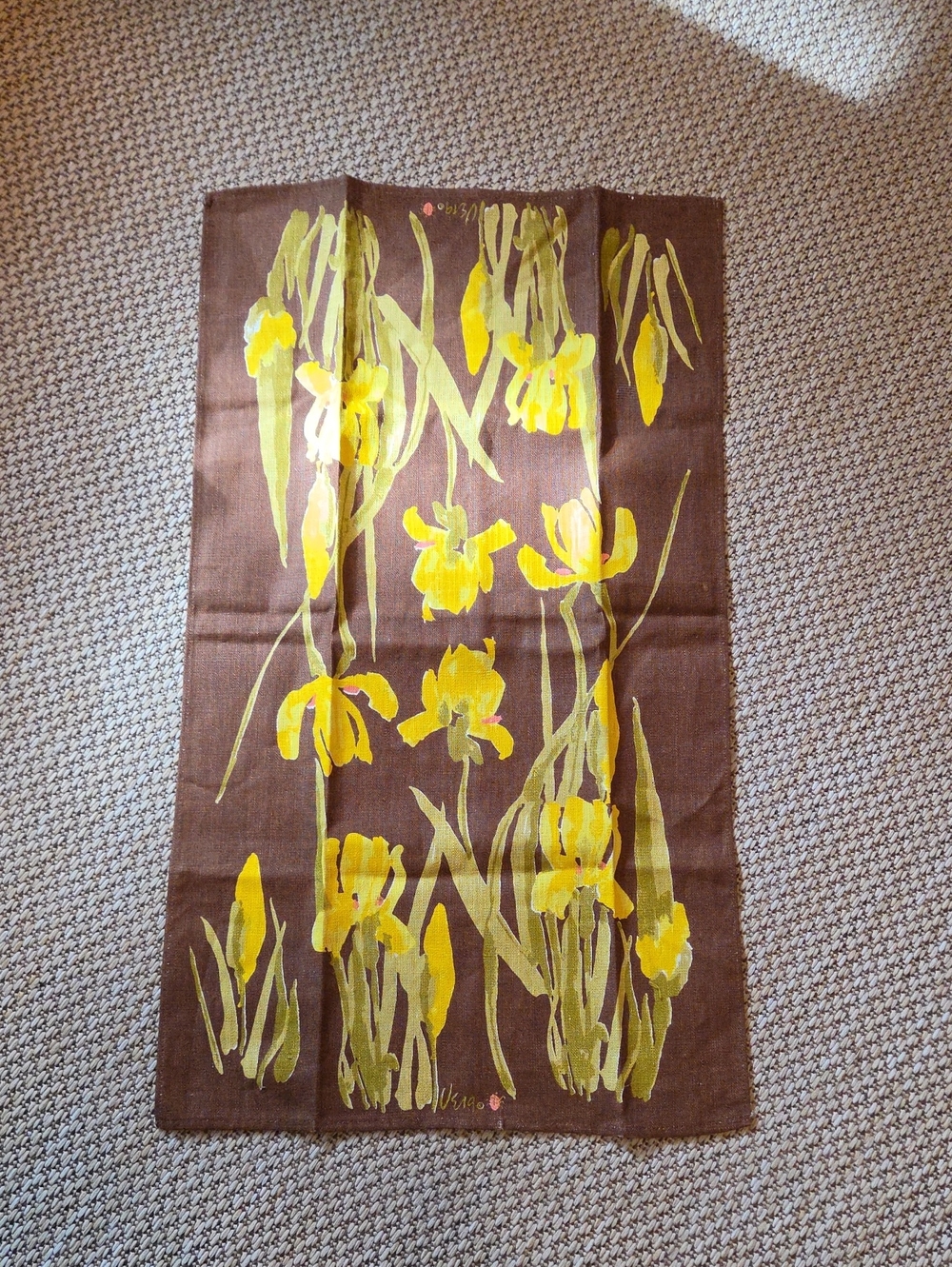 Vintage 1970s Vera Neumann Linen Dish Towels NWOT - Picture 5 of 5